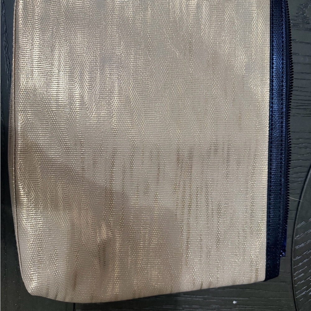 Lancôme Gold and Black Zippered Pouch